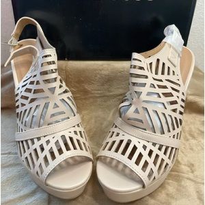 Charlotte Russe Clemence-180X Beige Wedges